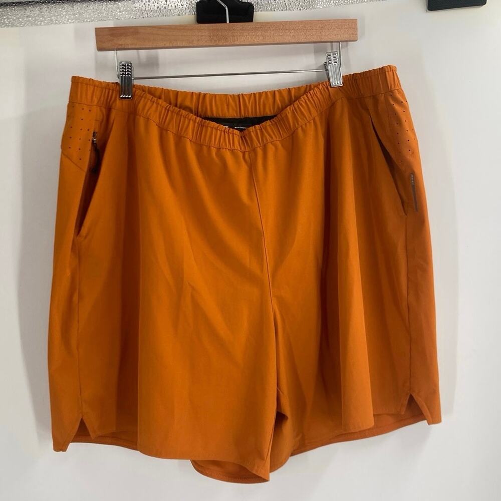 REI Athletic Orange Active Outdoor Hiking Shorts Men’s XXL Elastic Waist